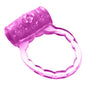 Pink vibrating ring from Diablo Picante, flexible and discreet, designed for enhanced pleasure and comfort during intimate moments.