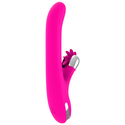 Rosa conejito de plástico DIVERSIA Bunny Rotation de 24 cm, figura decorativa para niños y coleccionistas.