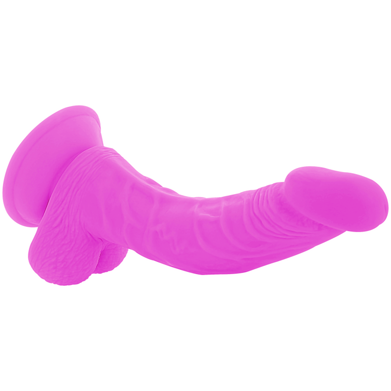 DIVERSIA - DILDO REALÍSTIC FLEXIBLE AMB VIBRACIÓ LILA 21.5 CM -O- 4.5 CM