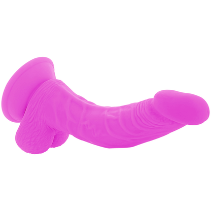DIVERSIA - DILDO REALÍSTIC FLEXIBLE AMB VIBRACIÓ LILA 21.5 CM -O- 4.5 CM