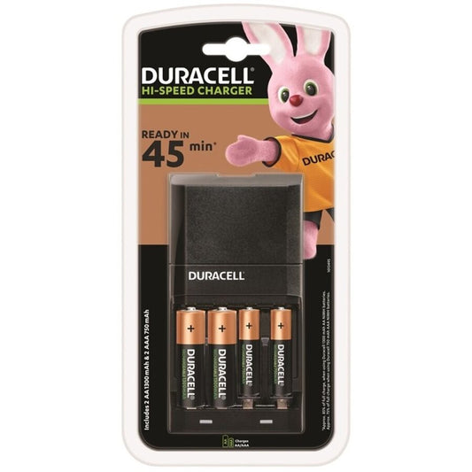 DURACELL - 45MIN FAST CHARGER + 2xAA 1700mAh + 2xAAA 750mAh