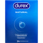 Durex Natural condoms pack of 24 units, featuring a sleek design and clear packaging, ideal for safe intimacy.