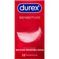 Durex Sensitivo condoms pack of 12, featuring ultra-thin design for enhanced sensitivity and comfort.