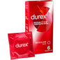 Durex Sensitivo Contacto Total condoms in pack of 6, showcasing ultra-thin design for enhanced sensitivity.