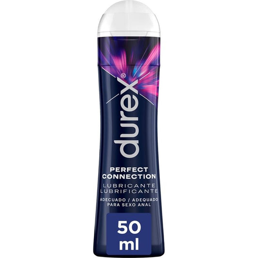 Lubricante DUREX Perfect Connection de 50 ml en envase de plástico con tapa, para mayor comodidad y facilidad de uso.