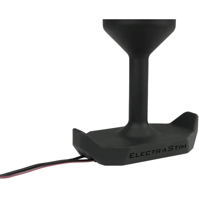 Plug anal eléctrico Electrastim Mr-S de cuero, con diseño ergonómico y material resistente para uso íntimo y placentero.