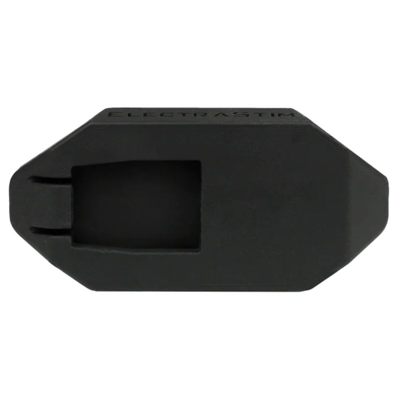 Plug anal eléctrico ElectraStim Mr-S de cuero, con diseño ergonómico, para placer y estimulación anal segura.
