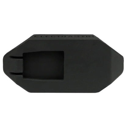 Plug anal eléctrico ElectraStim Mr-S de cuero, con diseño ergonómico, para placer y estimulación anal segura.
