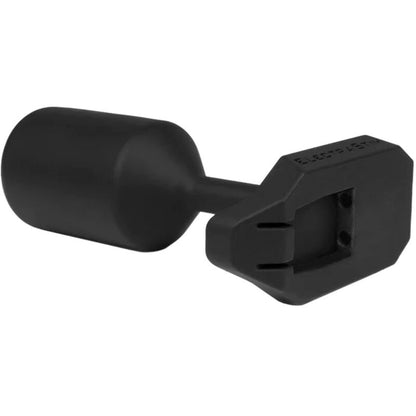 Plug anal eléctrico Electrastim Mr-S con cubierta de cuero, diseño ergonómico y material resistente para uso íntimo.