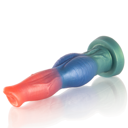 Dildo recargable EPIC Arion Sinfonía del Placer con control remoto, diseño realista y textura suave para placer intenso.