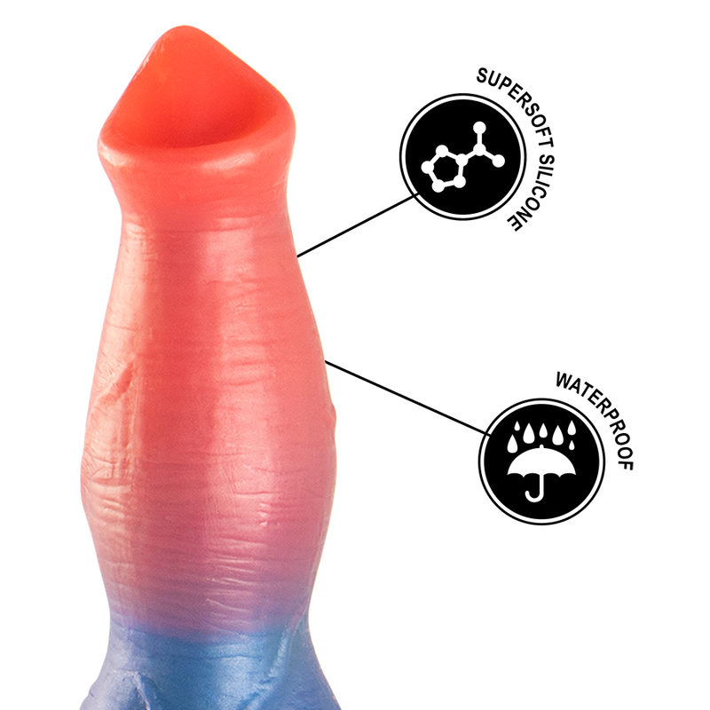 Dildo recargable EPIC Arion con control remoto, diseñado para placer, en color negro con detalles suaves y textura realista.