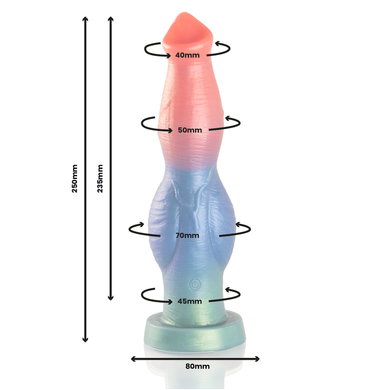 Dildo recargable EPIC Arion Sinfonía del Placer con control remoto, diseño realista y compacto para placer íntimo.