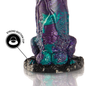 Dildo doble con escamas de gran tamaño de la marca EPIC, diseño realista y texturizado para placer intenso.