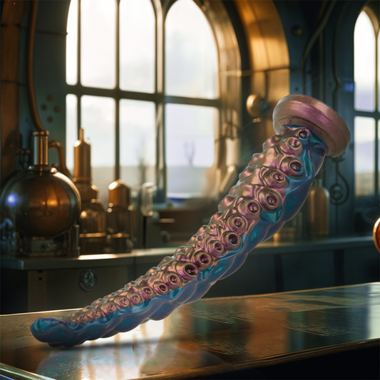 Dildo tentáculo pequeño de la marca EPIC, con diseño en forma de tentáculo para uso íntimo.