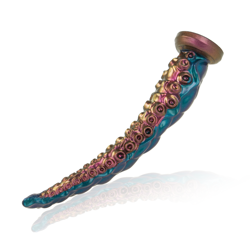 Dildo de tentáculo pequeño de la marca EPIC, diseñado con forma de criatura marina, en color negro.