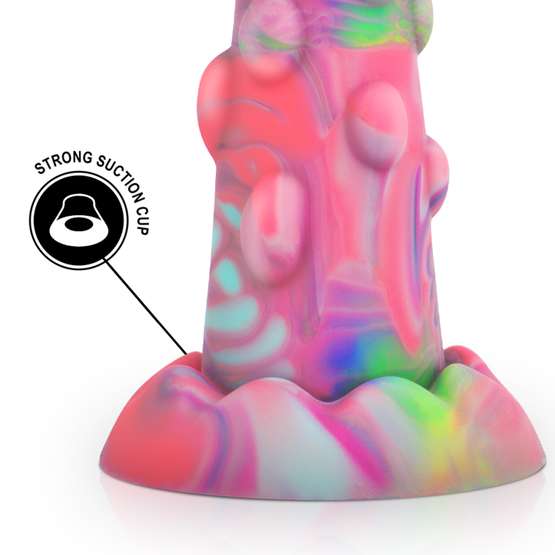 Dildo Nixie EPIC Espíritu que cambia formas, con diseño detallado y realista, en color neutro, para uso íntimo.
