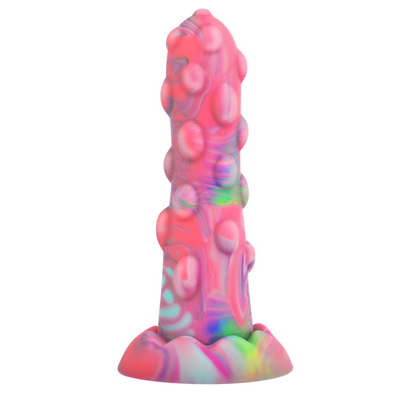 Dildo EPIC NIXIE Espíritu Cambia Formas, de silicona suave y flexible, diseñado para placer y comodidad, en color transparente.