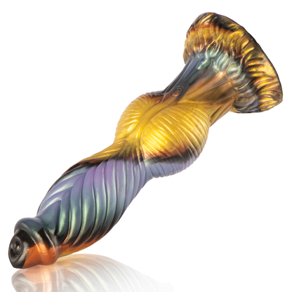 Dildo recargable EPIC Phoenix con control remoto, diseño elegante y detalles realistas para placer íntimo.