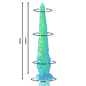 Dildo de tentáculo fluorescente grande de la marca EPIC, con diseño fino y detallado para uso erótico.