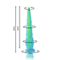 Dildo tentáculo finamente fluorescente de tamaño pequeño de la marca EPIC, con diseño tentacular y acabado brillante.