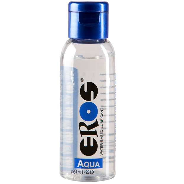 Eros Aqua Denso Medical Lubricant 50ml bottle, clear liquid for intimate use, from Eros Aqua & Silk brand.