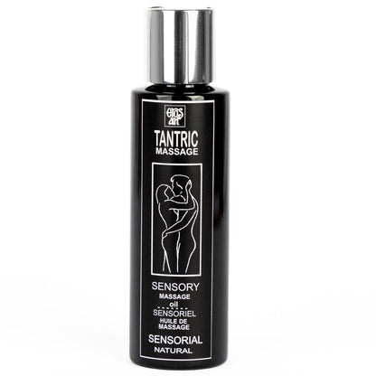 Natural tantric massage oil with aphrodisiac properties in a 100 ml bottle by EROS-ART.