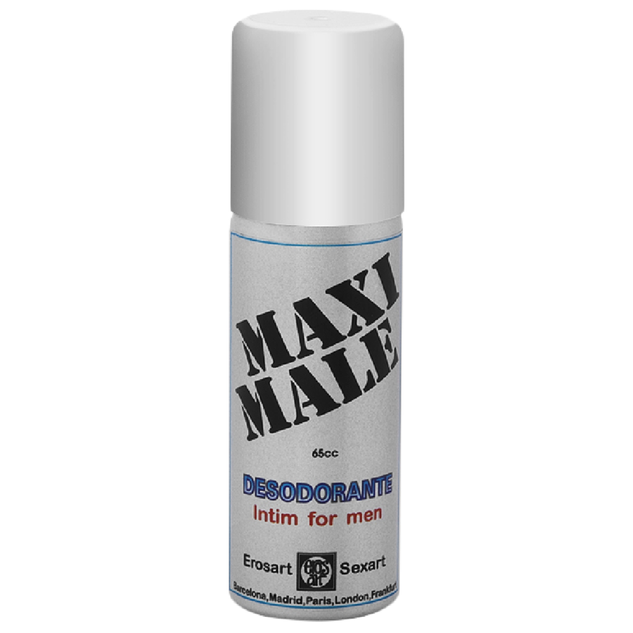 EROS-ART intimate deodorant for men with pheromones in a 75 ml bottle, featuring sleek packaging and easy-to-use design.