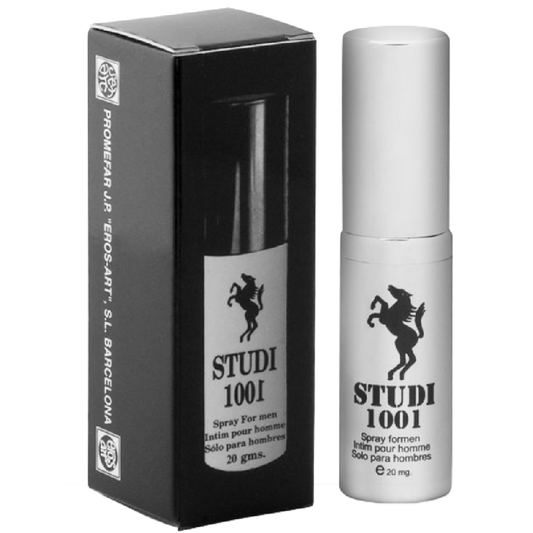 Spray retardante EROS-ART STUDI 1001, 20 ml, en botella con pulverizador para uso en productos de estudio y arte.