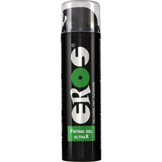 Gel lubricante relajante EROS Fisting Anal, en botella de 200 ml, con envase de la línea EROS Classic.