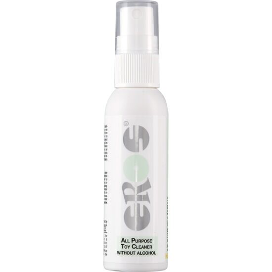 Limpiador de juguetes multiusos EROS Classic Line, frasco de 50 ml con líquido para limpiar juguetes de forma segura.