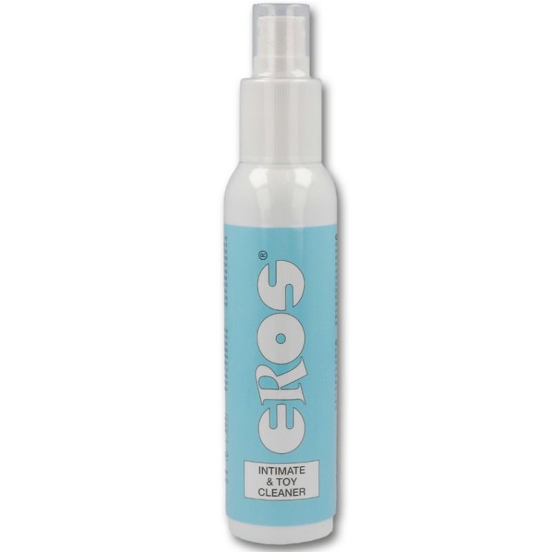 Limpiador íntimo externo y de juguetes EROS Classic Line, frasco de 100 ml, con etiqueta y botella transparente