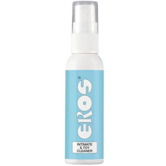 Limpiador íntimo externo y de juguetes EROS Classic Line en botella de 50 ml, con envase y etiqueta visible.