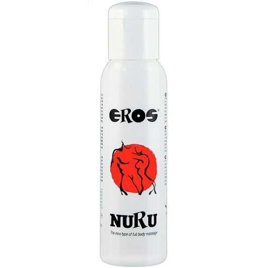 Aceite de masaje EROS NURU de 250 ml de la línea EROS CLASSIC, con minerales y textura suave para relajación y bienestar.