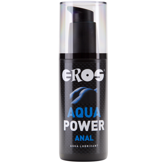 EROS POWER LINE Power Anal Lube 125 ml bottle with a sleek design, ready for use in personal care and intimate moments.