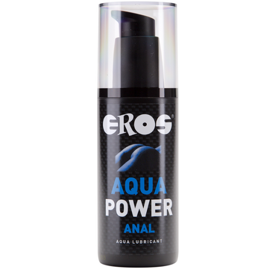 EROS POWER LINE Power Anal Lube 125 ml bottle with a sleek design, ready for use in personal care and intimate moments.