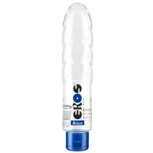 Lubricante a base de agua EROS Aqua de 175 ml, botella de la marca EROS TOY BOTTLES, con envase y etiqueta visible.