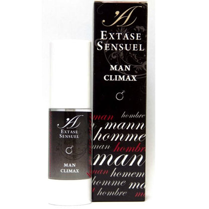 EXTASE SENSUAL Climax Estimulante para el in a sleek bottle with a vibrant label showcasing its stimulating properties.