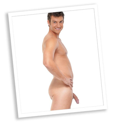 Masturbador todo en uno XL de EXTREME TOYZ, con detalles realistas para pene y ano, en color neutro.