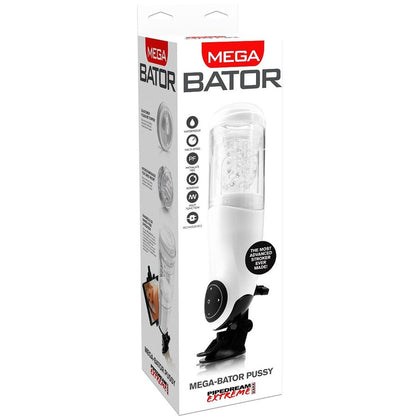 White EXTREME TOYZ PDX MEGA BATOR USB male masturbator with realistic vagina detail.