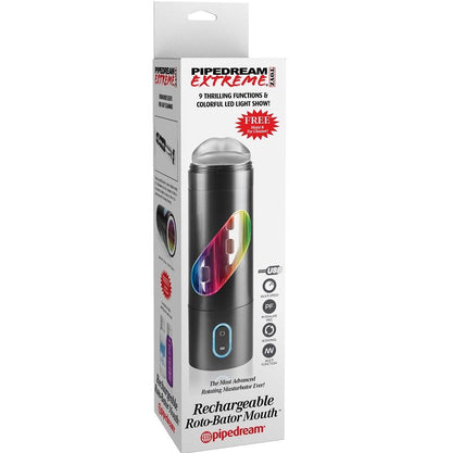 Extreme Toyz Roto Bator USB male masturbator with realistic mouth design, showcasing texture and ergonomic shape.