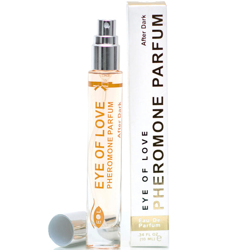 Perfume EYE OF LOVE EOL PHR de 10 ml After Dark con feromonas, frasco pequeño y elegante para atraer y seducir.