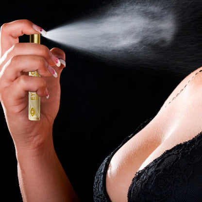 Perfume EOL PHR Eyes of Love After Dark, feromonas en frasco de 10 ml, muestra la botella con diseño elegante y líquido oscuro