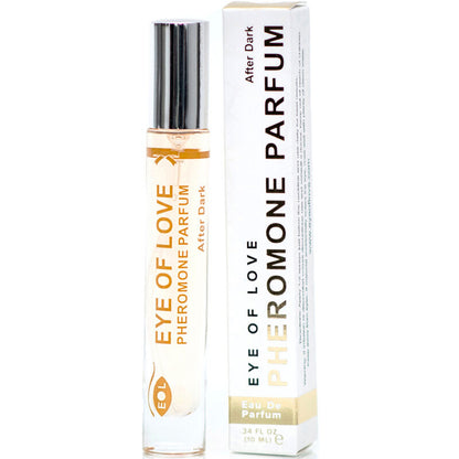 Perfume EOL PHR de Eye of Love After Dark, feromonas de 10 ml en frasco compacto y elegante, para atraer y seducir.