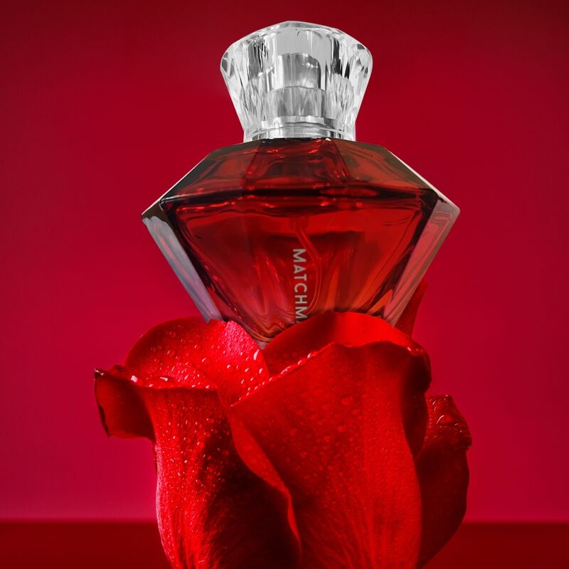 Perfume EYE OF LOVE Matchmaker Red Diamond para ella, frasco de 30 ml con feromonas, aroma seductor y elegante.