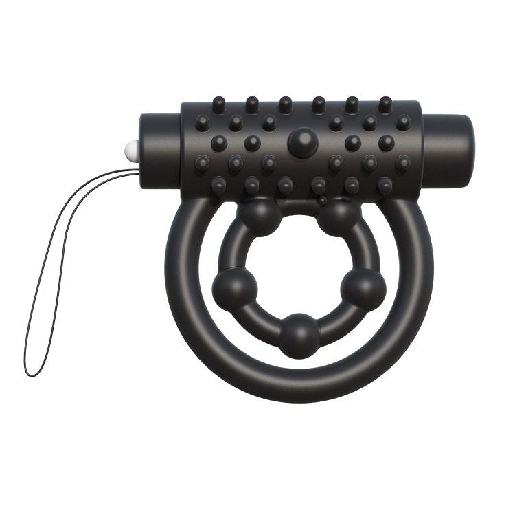 Fantasy C-Ringz remote control performance ring in black, designed for enhanced pleasure and comfort.