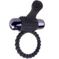 Anillo vibrador de silicona negro de la marca Fantasy C-Ringz, diseñado para placer y estimulación.