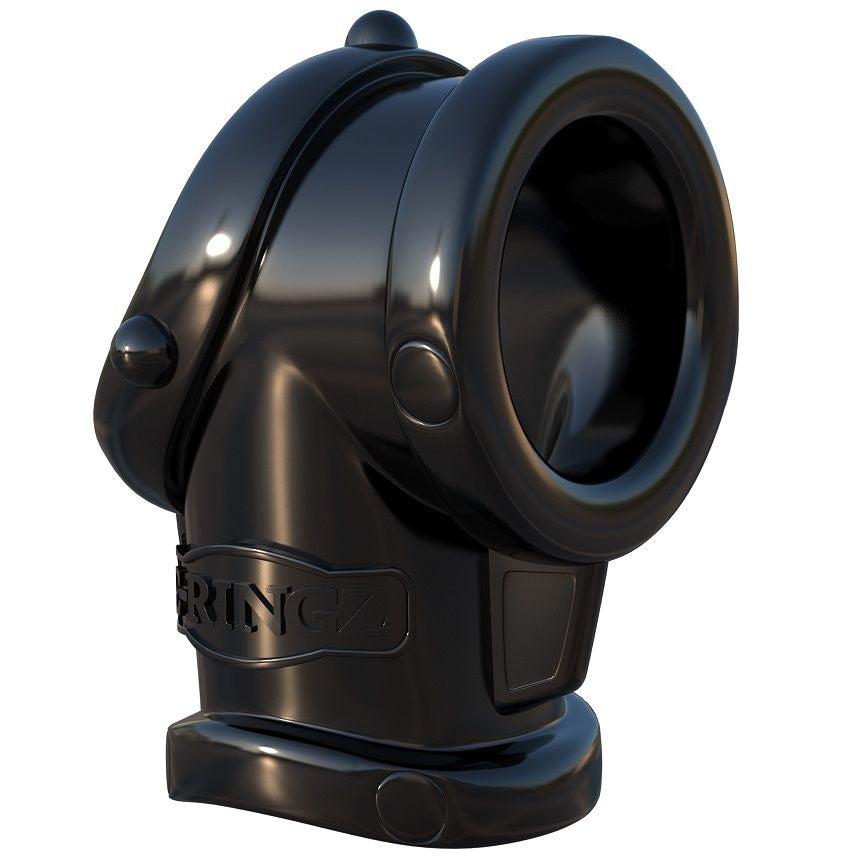Fantasy C-Ringz cock pipe with ball stretch, featuring a flexible design and textured surface for enhanced comfort and support.