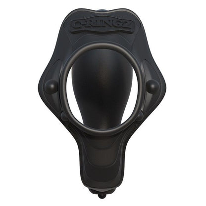 FANTASY C-RINGZ Rock Hard enhancer ring with anal plug, featuring a textured design for added stimulation.