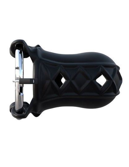 Silicone penis cage from Fantasy C-Ringz, featuring a sleek design for enhanced pleasure and comfort.