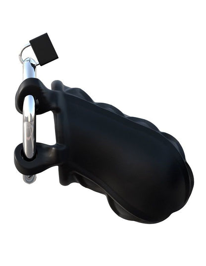 Silicone penis cage by Fantasy C-Ringz, featuring a sleek design for enhanced sensual experience.